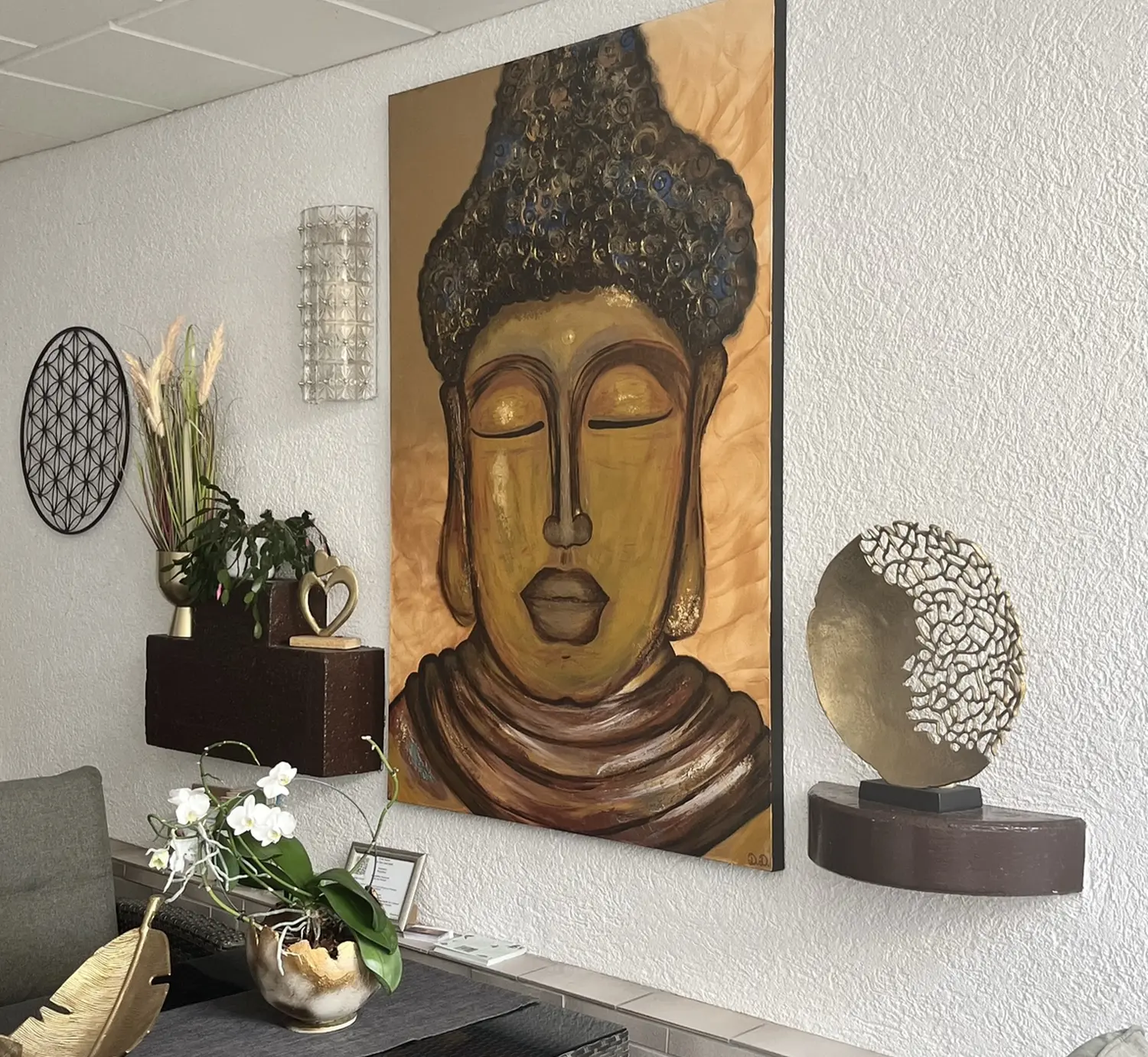 Nadine Schmidt - Naturheilpraxis, Budda Wandmalerei